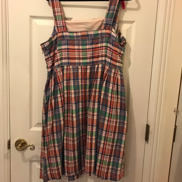 Lands End plaid sundress - Picture 2 of 4